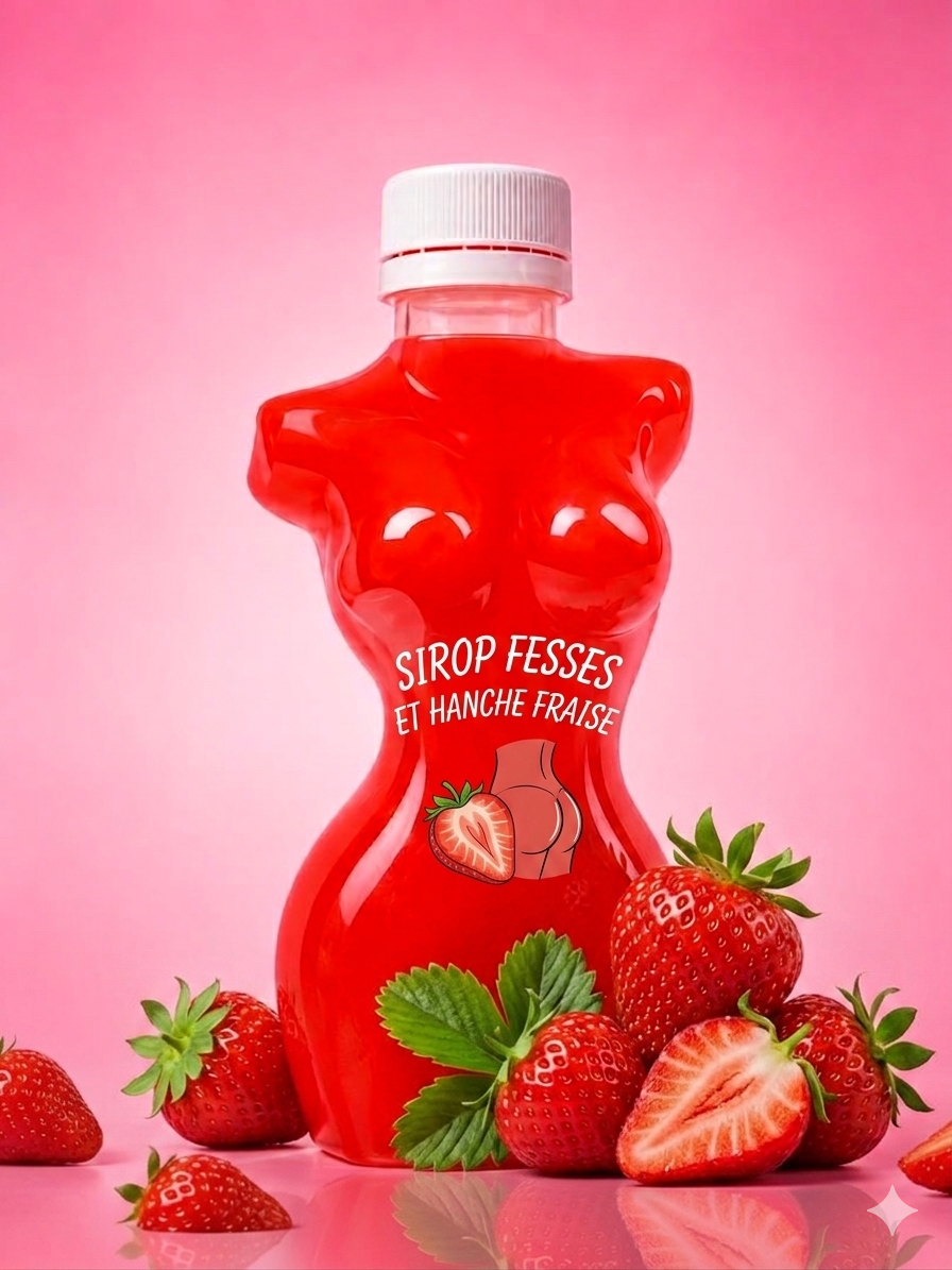 Sirop fesses et hanches( fraise🍓)